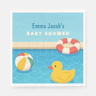 Splish Splash ist ein Baby Bash Baby Shower Serviette