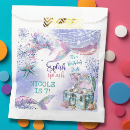 Splish splash magische Meerjungfrau Geburtstagsbas Geschenktütchen