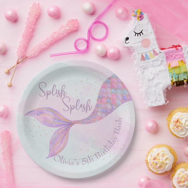 Splish Splash Mermaid Birthday Paper Teller (Party)