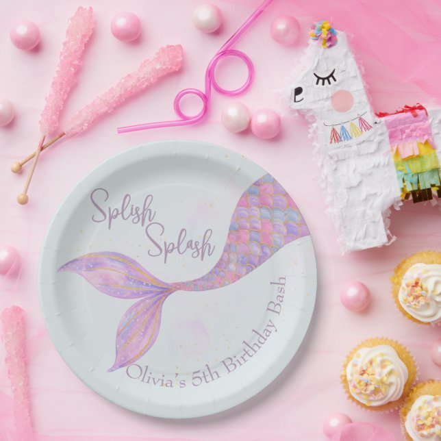 Splish Splash Mermaid Birthday Paper Teller (Party)