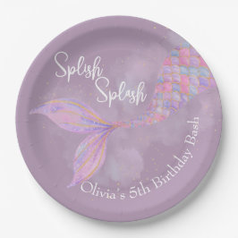 Splish Splash Mermaid Birthday Paper Teller