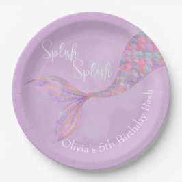 Splish Splash Mermaid Birthday Paper Teller