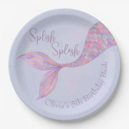 Splish Splash Mermaid Birthday Paper Teller