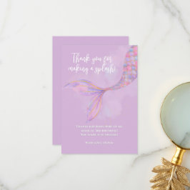 Splish Splash Mermaid Danke Karte