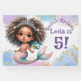 Splish Splash Mermaid Party Birthday Gästebuch
