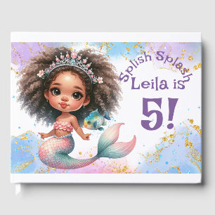 Splish Splash Mermaid Party Birthday Gästebuch