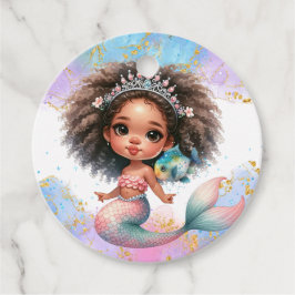 Splish Splash Mermaid Party Schlicht Favor Tag Geschenkanhänger