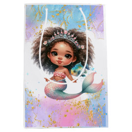 Splish Splash Mermaid Party Schlichte Geschenktasc Mittlere Geschenktüte