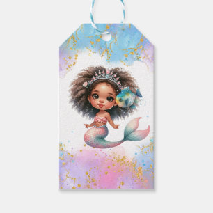 Splish Splash Mermaid Schlichte Party Geschenktast Geschenkanhänger