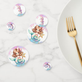 Splish Splash Mermaid Schlichtes Party Table Confe Konfetti