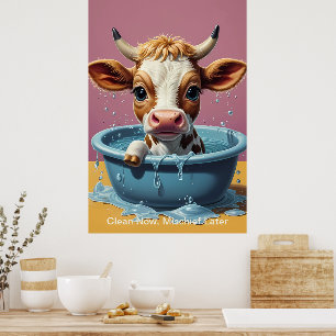 Splish Splash Niedliche lustige Poster mit Zitaten