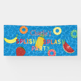 Splish Splash Party l Pool Birthday l Summer Fruch Banner