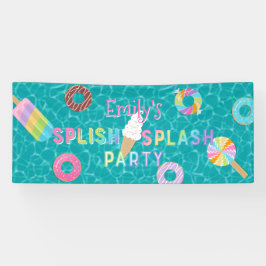 Splish Splash Party l Pool Geburtstag l Desserts Banner