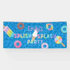Splish Splash Party l Pool Geburtstag l Desserts Banner