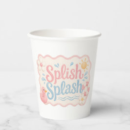 Splish Splash Pink Duck Pool Party Becher | Sommer