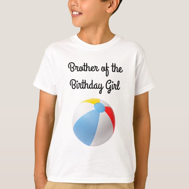 Splish Splash Pool Geburtstag Bruder T - Shirt (Vorderseite)