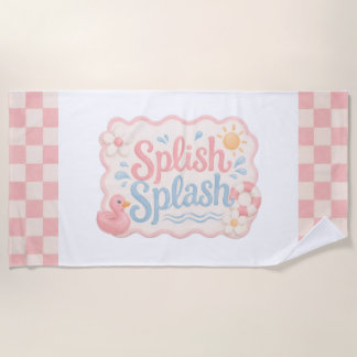 Splish Splash Pool Party Strandhandtuch | Geschenk