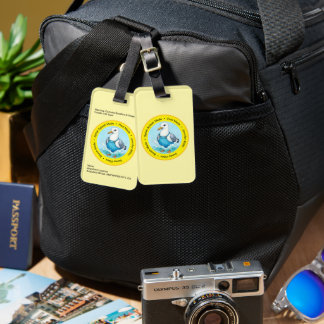 Splish Splash Spaß Möwe Sommer Hawaii Grüße Gepäckanhänger