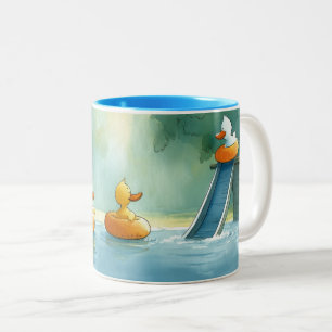 Splish Splash Spaß Zwei-Tone-Tasse Zweifarbige Tasse