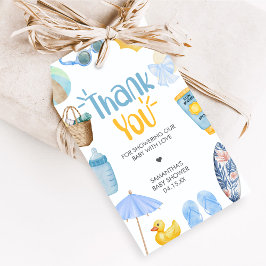 Splish Splash Summer Baby Shower Favor Tags Geschenkanhänger