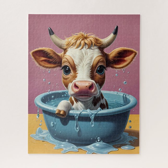 Splish Splash, Zeit für Haustiere und lustige Tier Puzzle (Vertikal)