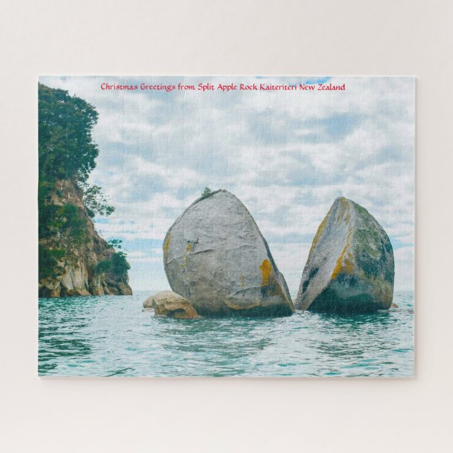 Split Apple Rock Kaiteriteri Neuseeland Jigsaw Pu Puzzle (Horizontal)