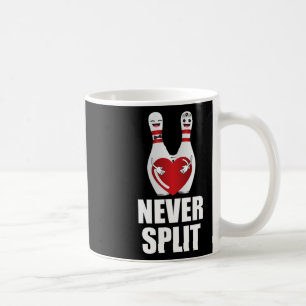 Split Bowling Buttone Valentinstag Paare Kaffeetasse