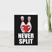 Split Bowling Buttone Valentinstag Paare