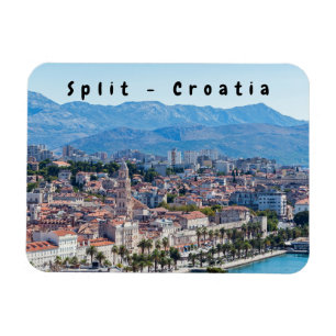 Split City Seafront aerial view, Dalmatien, Kroati Magnet