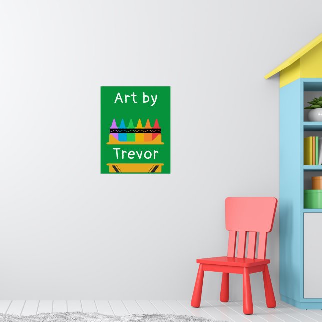 Split Crayon Box Personalisiert Kids Poster (Kinderzimmer 1)