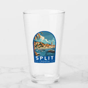 Split Croatia Reisen Vintag Glas