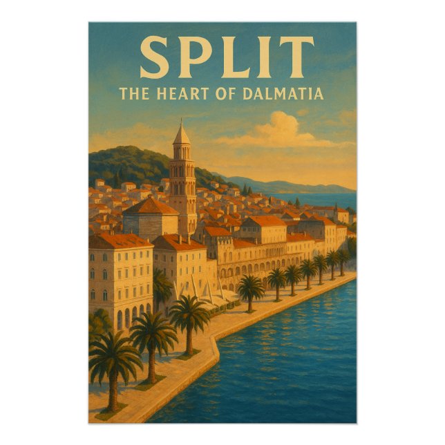SPLIT — DAS HERZ DALMATIENS POSTER (Vorderseite)