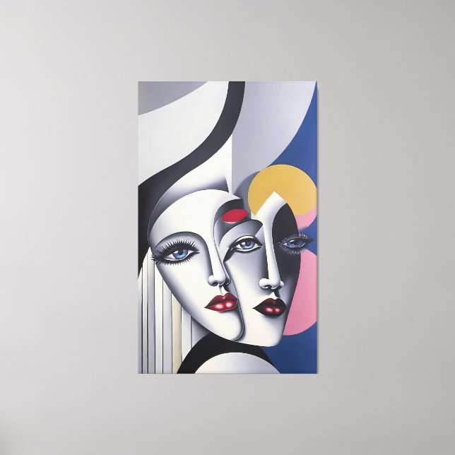 Split Decision - Ken Gage Surreal Poster Leinwanddruck (Vorderseite)
