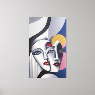 Split Decision - Ken Gage Surrealer Poster Leinwanddruck