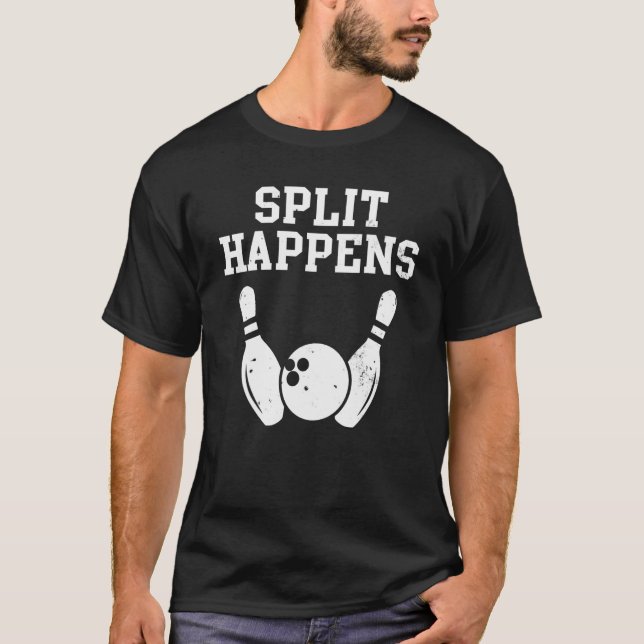 Split Happens Bowling T-Shirt (Vorderseite)