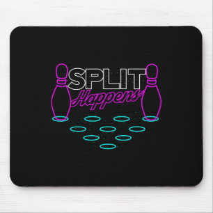 Split Happens Funny Bowling Mousepad