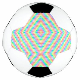 Split image showing a soccer ball design