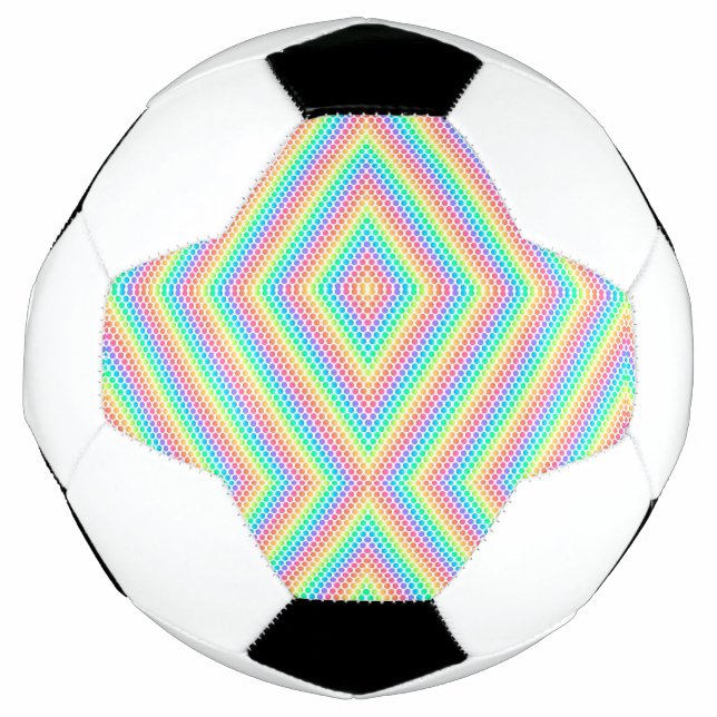 Split image showing a soccer ball design (Vorderseite)