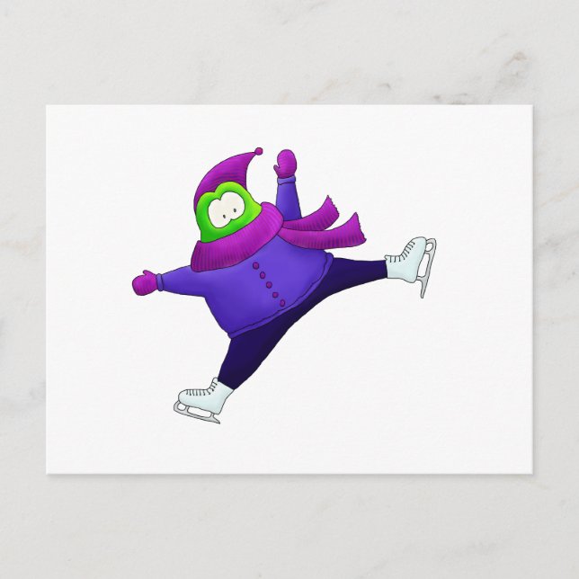 Split Jump Skaten Frog Postkarte (Vorderseite)