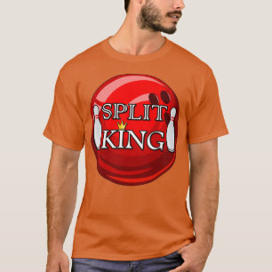 Split King Bowling Ball Bowling Bowling T T-Shirt