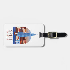 Split Kroatien Dalmatien Vintag Gepäckanhänger