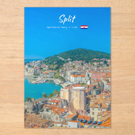Split, Kroatien - Küstenstadt Acryleinladungen