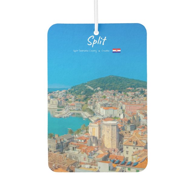 Split, Kroatien - Küstenstadt Autolufterfrischer (Vorderseite)
