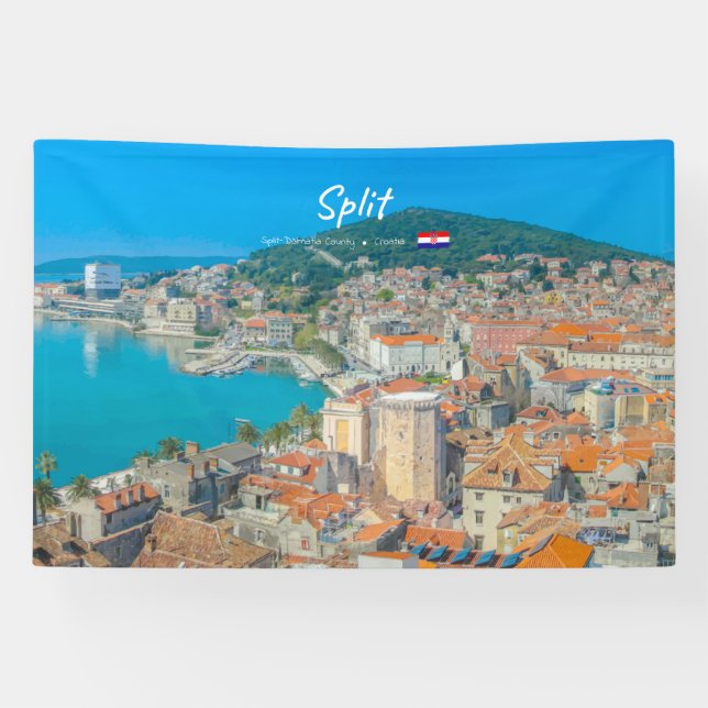Split, Kroatien - Küstenstadt Banner (Horizontal)