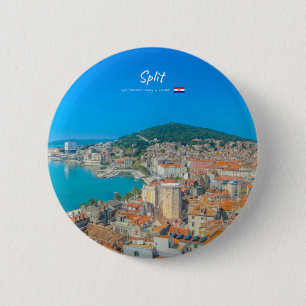 Split, Kroatien - Küstenstadt Button