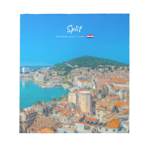 Split, Kroatien - Küstenstadt Notizblock