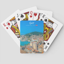 Split, Kroatien - Küstenstadt Spielkarten