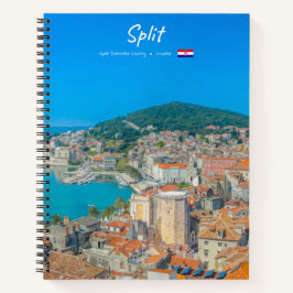 Split, Kroatien - Küstenstadt Spiralförmig Notizbuch