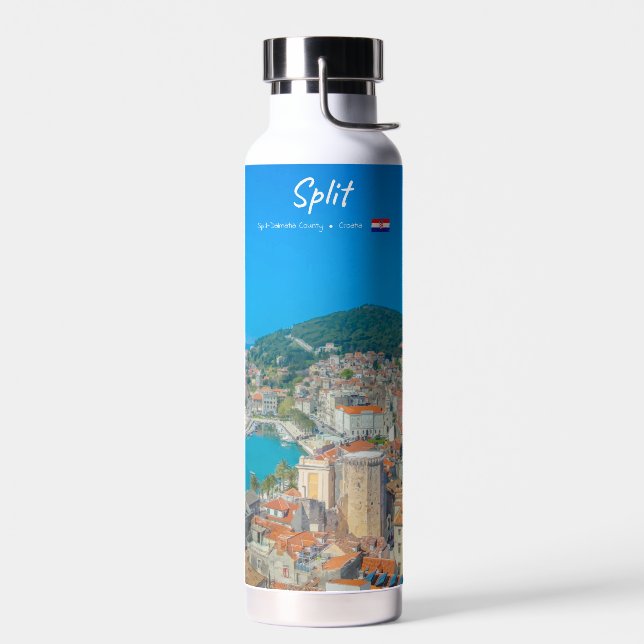 Split, Kroatien - Küstenstadt Trinkflasche (Links)