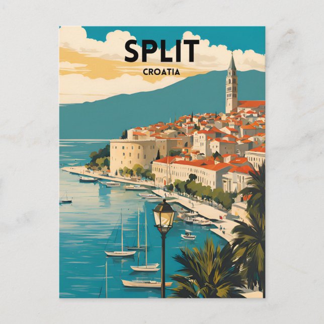 Split Kroatien Postkarte (Vorderseite)